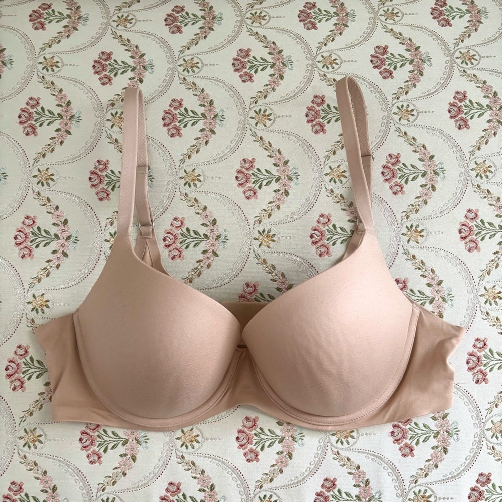 Aerie Nude Beige Real Good Sunnie Full Coverage Lightly Lined Bra Size 36C